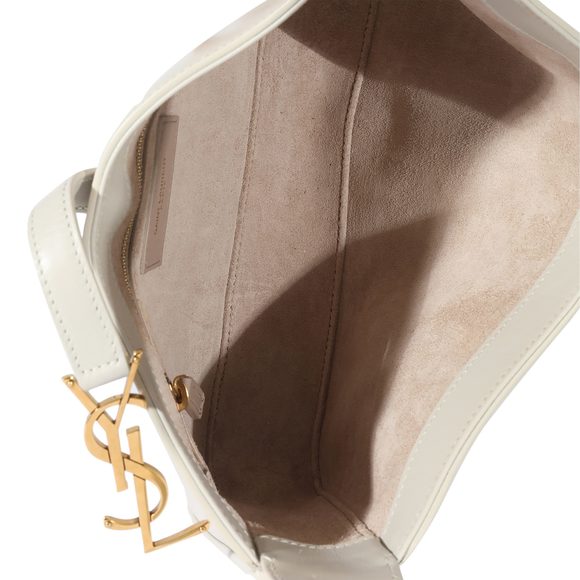 Saint Laurent White Smooth Calfskin LE 5 À 7 Hobo - Picture 4 of 7